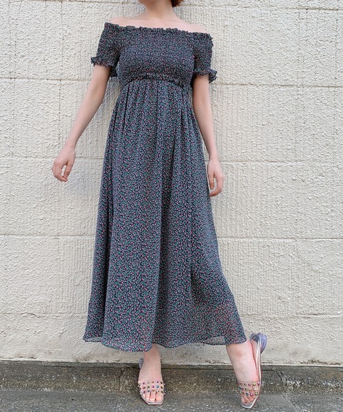 lilLilly(リルリリー)の「チューリップシフォンロングドレス(ワンピース・レディース・ホワイト/レッド/ピンク・FREE)」の21枚目の写真