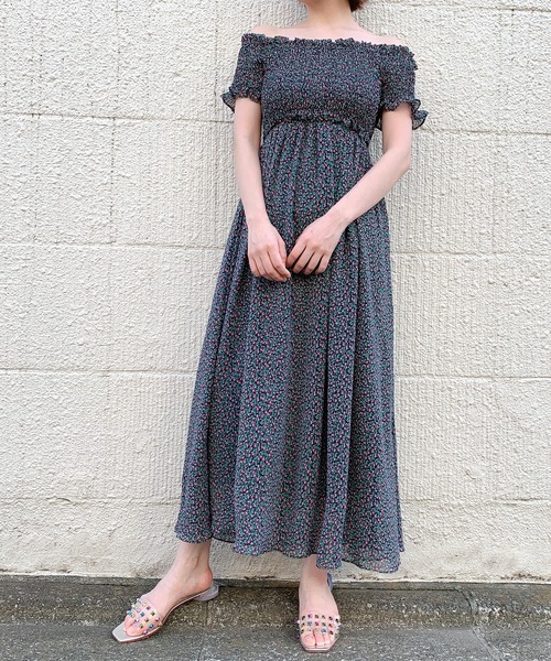 lilLilly(リルリリー)の「チューリップシフォンロングドレス(ワンピース・レディース・ホワイト/レッド/ピンク・FREE)」の18枚目の写真