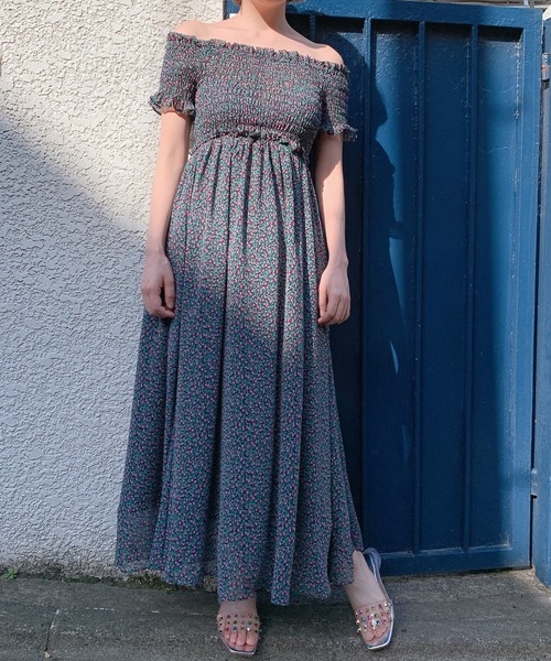 lilLilly(リルリリー)の「チューリップシフォンロングドレス(ワンピース・レディース・ホワイト/レッド/ピンク・FREE)」の14枚目の写真