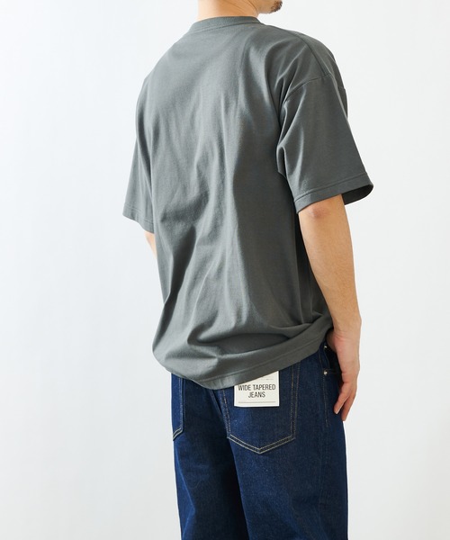 COLONY 2139（コロニートゥーワンスリーナイン）の「【ULTRA HYBRID】USAコットンポケット付半袖Ｔシャツ(ユニセックス可)（Tシャツ/カットソー・メンズ・ブラック/オフホワイト/サックスブルー/チャコールグレー/ライトグレー・MEDIUM/LARGE/X-LARGE）」の11枚目の写真