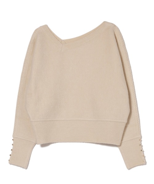 LAYMEE（レイミー）の「Bloom knit / ブルームニット（ニット/セーター・レディース・アイボリー/モカ/ワインレッド・FREE）」の5枚目の写真