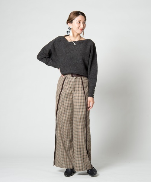 LAYMEE（レイミー）の「Bloom knit / ブルームニット（ニット/セーター・レディース・アイボリー/モカ/ワインレッド・FREE）」の11枚目の写真