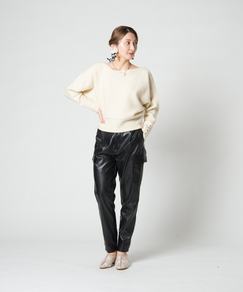 LAYMEE（レイミー）の「Bloom knit / ブルームニット（ニット/セーター・レディース・アイボリー/モカ/ワインレッド・FREE）」の13枚目の写真