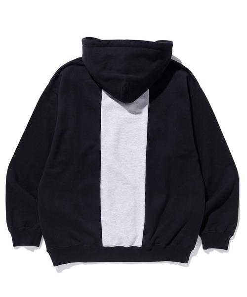 XLARGE（エクストララージ）の「PATCHWORK PULLOVER HOODED SWEAT（パーカー・メンズ・ブラック/ネイビー/バーガンディー・S/M/L/XL）」の7枚目の写真