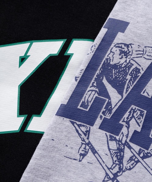 XLARGE（エクストララージ）の「PATCHWORK PULLOVER HOODED SWEAT（パーカー・メンズ・ブラック/ネイビー/バーガンディー・S/M/L/XL）」の9枚目の写真