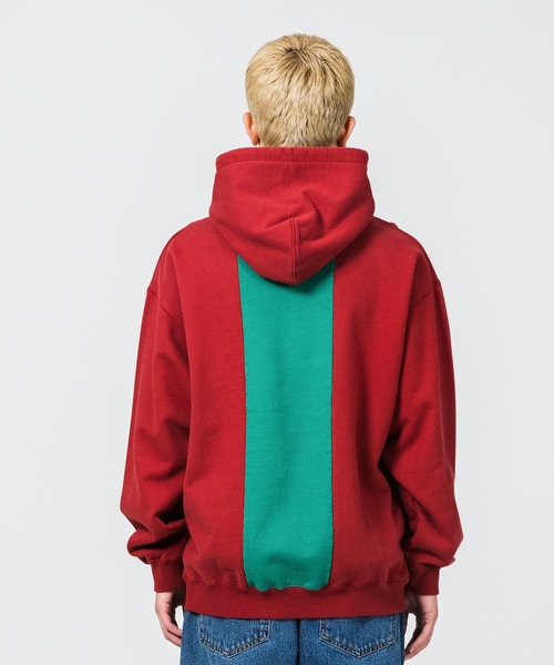 XLARGE（エクストララージ）の「PATCHWORK PULLOVER HOODED SWEAT（パーカー・メンズ・ブラック/ネイビー/バーガンディー・S/M/L/XL）」の13枚目の写真