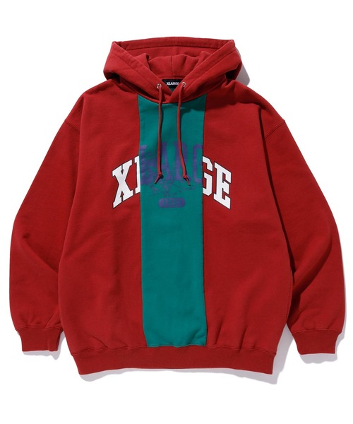 XLARGE（エクストララージ）の「PATCHWORK PULLOVER HOODED SWEAT（パーカー・メンズ・ブラック/ネイビー/バーガンディー・S/M/L/XL）」の20枚目の写真