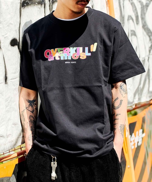 Atmos X Overkill Logo Tee アトモス X オーバキル ロゴ ティー Sp Tシャツ カットソー Atmos Pink アトモスピンク のファッション通販 Zozotown