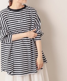 PUAL CE CIN | 【Du noir】ロゴ刺繍ボリューム袖プルオーバー(Tシャツ/カットソー)