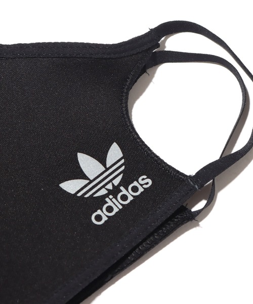 adidas（アディダス）の「adidas FACE CVR ORI 3ST REF / アディダス フェイス カバー オリジナルス 3 ストライプ リフレクター（マスク・メンズ・ブラック・O/2XO）」の5枚目の写真