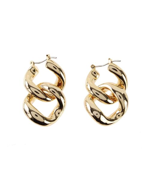 EMODA（エモダ）の「2WAYチェーンピアス（ピアス（両耳用）・レディース・シルバー/ゴールド・FREE）」の2枚目の写真