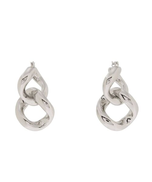 EMODA（エモダ）の「2WAYチェーンピアス（ピアス（両耳用）・レディース・シルバー/ゴールド・FREE）」の4枚目の写真