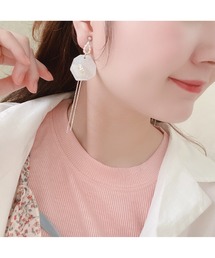 【Favorina】shell chain ピアス(MA)