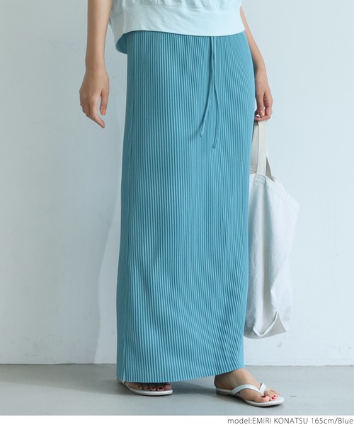 coca（coca）（コカ）の「リブIラインスカート（スカート・レディース・ブラウン/グレー系その他/ネイビー/ブラック/ライトピンク/チャコールグレー/ブルー/ベージュ・ONE SIZE）」の15枚目の写真