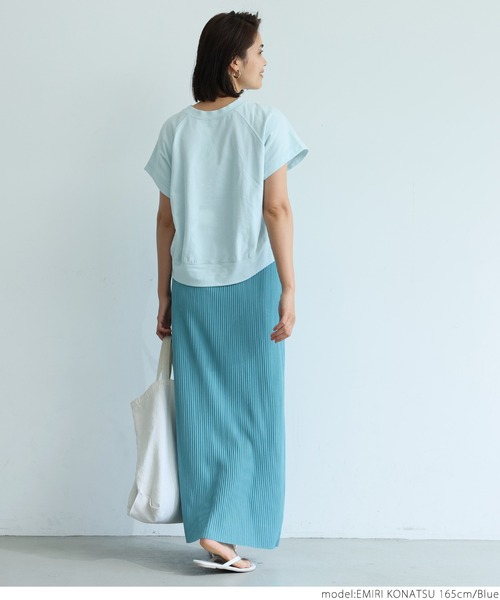 coca（coca）（コカ）の「リブIラインスカート（スカート・レディース・ブラウン/グレー系その他/ネイビー/ブラック/ライトピンク/チャコールグレー/ブルー/ベージュ・ONE SIZE）」の14枚目の写真