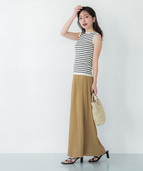 coca（coca）（コカ）の「リブIラインスカート（スカート・レディース・ブラウン/グレー系その他/ネイビー/ブラック/ライトピンク/チャコールグレー/ブルー/ベージュ・ONE SIZE）」の21枚目の写真