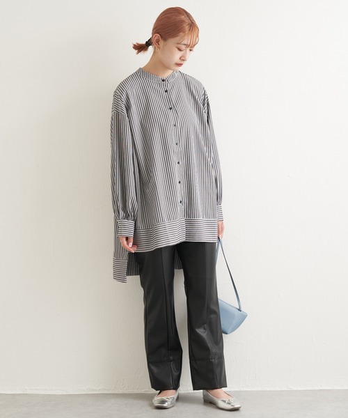 LAVEANGE（ラビアンジェ）の「フェイクレザースリットパンツ（その他パンツ・レディース・ブラック/グリーン・LL/3L/M/L）」の12枚目の写真