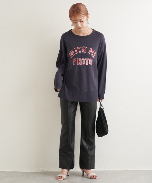 LAVEANGE（ラビアンジェ）の「フェイクレザースリットパンツ（その他パンツ・レディース・ブラック/グリーン・LL/3L/M/L）」の17枚目の写真