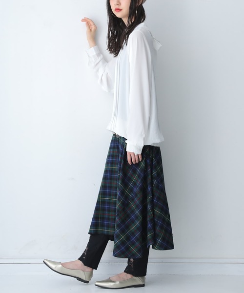 osharewalker（オシャレウォーカー）の「【廃盤】『フロントレースリブレギンス』（レギンス/スパッツ・レディース・ブラック/ライトグレー・1/2）」の13枚目の写真