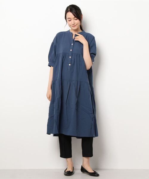 Axes ワンピース ワンピース ドレスfemme アクシーズファム のファッション サイドスリットティアードｏｐ ワンピース Axes