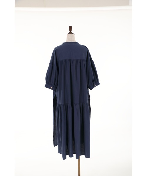 axes femme(アクシーズファム)の「サイドスリットティアードOP(ワンピース・レディース・ネイビー/ホワイト/イエロー・MEDIUM)」の20枚目の写真