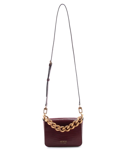 Guess（ゲス）の「TULLIA Mini Crossbody Flap（ショルダーバッグ・レディース・ボルドー・ONE SIZE）」の2枚目の写真