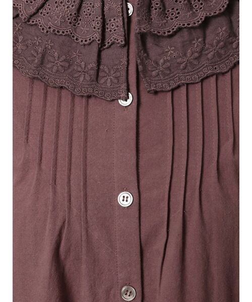 merry jenny(メリージェニー)の「Wレースカラーワンピース(ワンピース・レディース・オフホワイト/ブラック/ボルドー・FREE)」の5枚目の写真