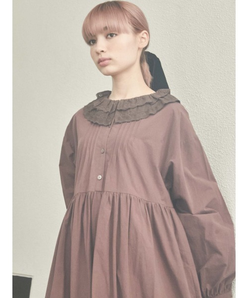 merry jenny(メリージェニー)の「Wレースカラーワンピース(ワンピース・レディース・オフホワイト/ブラック/ボルドー・FREE)」の21枚目の写真