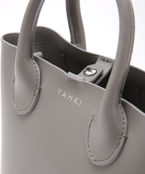 おまけ付✨ヤーキ フラップポケット付 ショルダー レザー トートバッグ 2Way YAHKI（ヤーキ）の「YAHKI/2WAYショルダートートバッグ