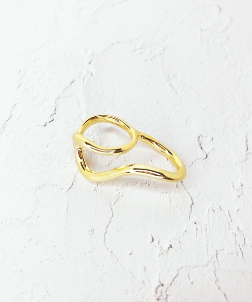 BROTHERHOOD（ブラザーフッド）の「【earyear】ダブル フィンガー リング（リング・レディース・シルバー/A/B/ゴールド/G/H/D/E/F/C・FREE）」の6枚目の写真