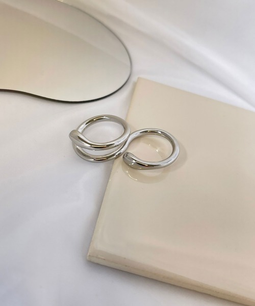 BROTHERHOOD（ブラザーフッド）の「【earyear】ダブル フィンガー リング（リング・レディース・シルバー/A/B/ゴールド/G/H/D/E/F/C・FREE）」の9枚目の写真