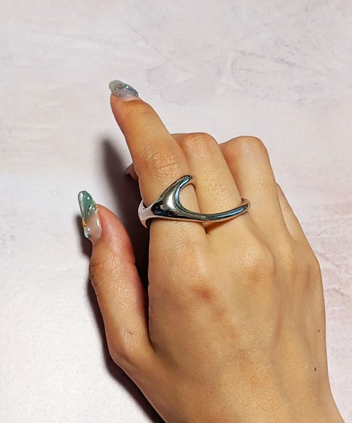 BROTHERHOOD（ブラザーフッド）の「【earyear】ダブル フィンガー リング（リング・レディース・シルバー/A/B/ゴールド/G/H/D/E/F/C・FREE）」の3枚目の写真