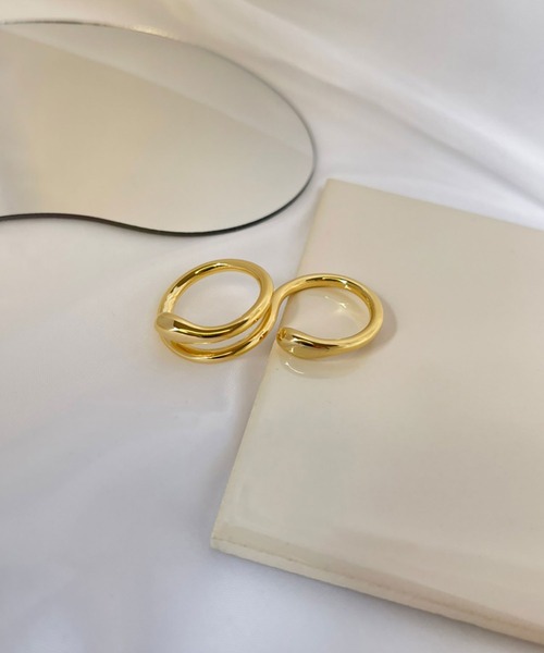 BROTHERHOOD（ブラザーフッド）の「【earyear】ダブル フィンガー リング（リング・レディース・シルバー/A/B/ゴールド/G/H/D/E/F/C・FREE）」の22枚目の写真