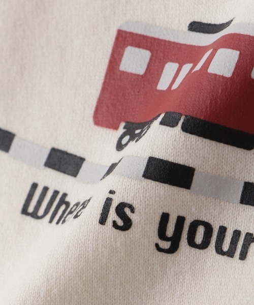 kladskap(クレードスコープ)の「電車プリント長袖Tシャツ(Tシャツ/カットソー・キッズ・ネイビー/アイボリー・90cm/120cm/110cm/80cm/130cm/100cm)」の7枚目の写真