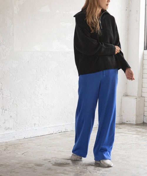 bohmal（ボマール）の「ハーフジップニット（ニット/セーター・レディース・ブラック/グレー/オフホワイト/イエロー・FREE）」の11枚目の写真