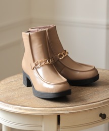 VIVIAN | 【2021年秋冬新作】チェーン飾りショートブーツ(ブーツ)