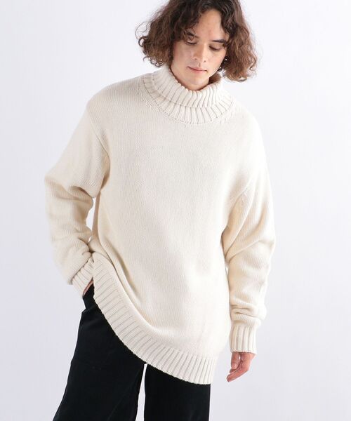 SHIPS any(シップス エニィ)の「SHIPS any: 【ウォッシャブル】TEXBRID カシミヤMIX ミドルゲージ タートルネック ニット◇(ニット/セーター・メンズ・オフホワイト/ブラウン系その他/ブラック/レッド・SMALL/X-LARGE/MEDIUM/LARGE)」の21枚目の写真