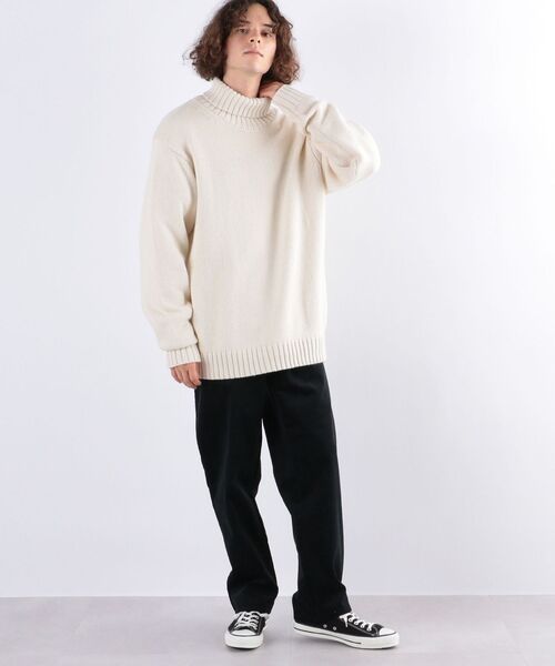 SHIPS any(シップス エニィ)の「SHIPS any: 【ウォッシャブル】TEXBRID カシミヤMIX ミドルゲージ タートルネック ニット◇(ニット/セーター・メンズ・オフホワイト/ブラウン系その他/ブラック/レッド・SMALL/X-LARGE/MEDIUM/LARGE)」の22枚目の写真