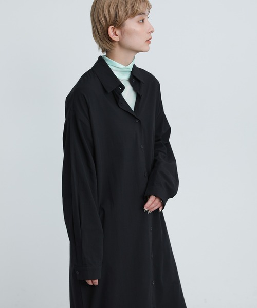 select MOCA（セレクトモカ）の「2021 AW サイドスリットロングシャツワンピース（ワンピース・レディース・ホワイト/ブラック・FREE）」の13枚目の写真