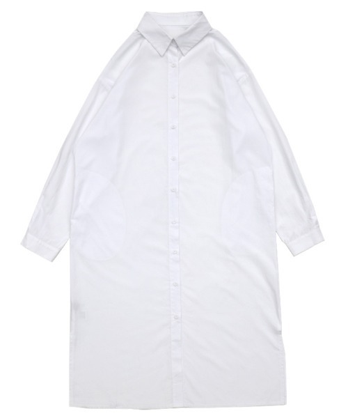 select MOCA（セレクトモカ）の「2021 AW サイドスリットロングシャツワンピース（ワンピース・レディース・ホワイト/ブラック・FREE）」の15枚目の写真