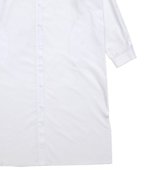 select MOCA（セレクトモカ）の「2021 AW サイドスリットロングシャツワンピース（ワンピース・レディース・ホワイト/ブラック・FREE）」の19枚目の写真