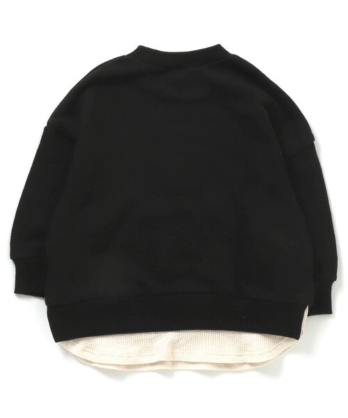 BREEZE(ブリーズ)の「/WEB限定 レイヤード風トレーナー(スウェット・キッズ・グリーン/ベージュ/グレー/レッド/ブラウン/ブルー/チャコール/ピンク・100/120/130/140/80/90/110)」の19枚目の写真