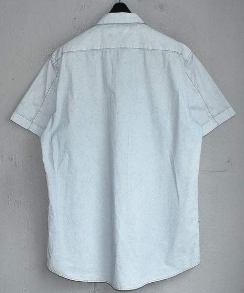 STONE ISLAND(ストーンアイランド)の「【ヴィンテージ古着】STONE ISLAND/ストーンアイランド 半袖シャツ(シャツ/ブラウス・メンズ・ブルー・LARGE)」の3枚目の写真