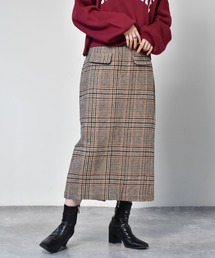 RETRO GIRL | チェック柄タイトスカート(スカート)