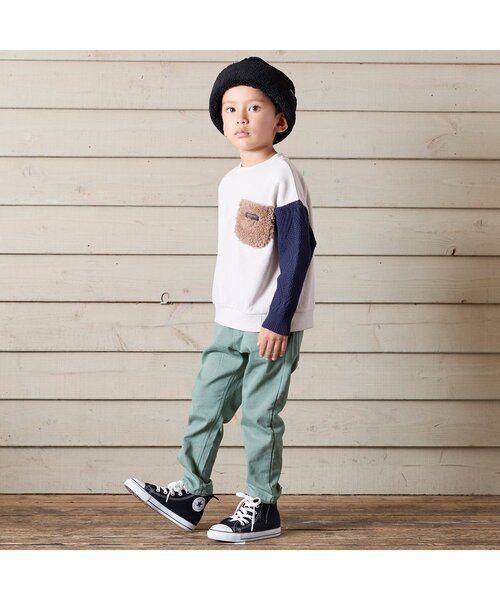 BREEZE（ブリーズ）の「ボアワッチキャップ（キャップ・キッズ・ベージュ/ブラック・52/54/56/50）」の8枚目の写真