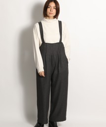 niko and... | ウールライクワイドサロペット(サロペット/オーバーオール)