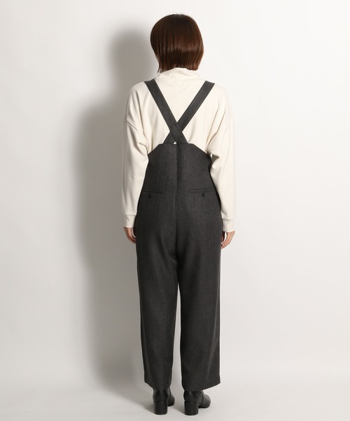 niko and...（ニコアンド）の「ウールライクワイドサロペット（サロペット/オーバーオール・レディース・ベージュ/ブラウン/チャコール・MEDIUM/LARGE）」の16枚目の写真