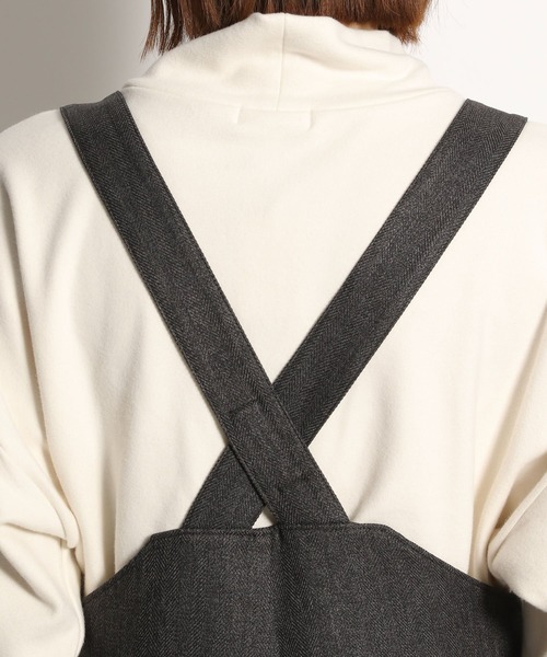 niko and...（ニコアンド）の「ウールライクワイドサロペット（サロペット/オーバーオール・レディース・ベージュ/ブラウン/チャコール・MEDIUM/LARGE）」の15枚目の写真