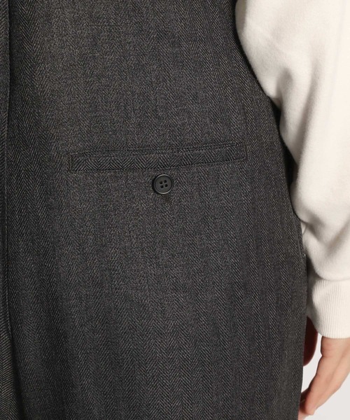 niko and...（ニコアンド）の「ウールライクワイドサロペット（サロペット/オーバーオール・レディース・ベージュ/ブラウン/チャコール・MEDIUM/LARGE）」の19枚目の写真