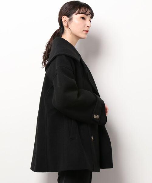 ENVYM（アンビー）の「ビックカラーダブルＣＴ（その他アウター・レディース・ブラウン/アイボリー/ブラック・FREE）」の5枚目の写真